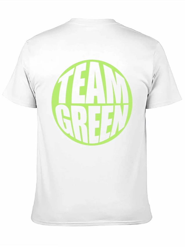 Green Team Logo Lightweight Cotton T-Shirt – Daily Comfort Graphic Shirt