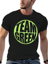 Green Team Logo Lightweight Cotton T-Shirt – Daily Comfort Graphic Shirt