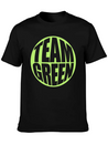 Green Team Logo Lightweight Cotton T-Shirt – Daily Comfort Graphic Shirt