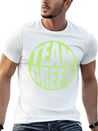 Green Team Logo Lightweight Cotton T-Shirt – Daily Comfort Graphic Shirt