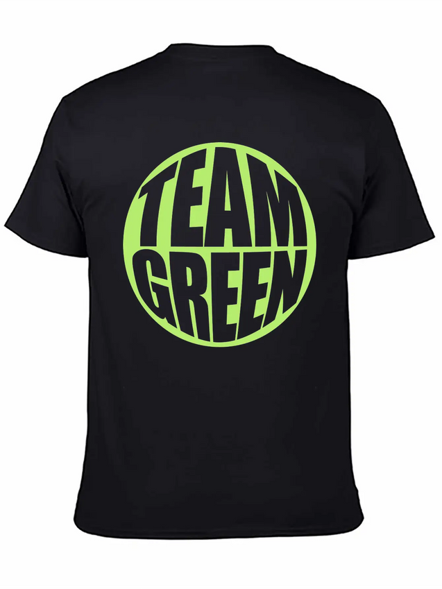 Green Team Logo Lightweight Cotton T-Shirt – Daily Comfort Graphic Shirt