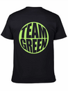 Green Team Logo Lightweight Cotton T-Shirt – Daily Comfort Graphic Shirt