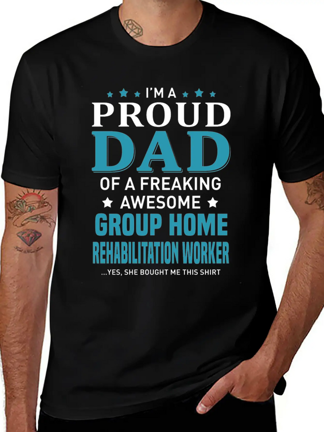 Group Home Rehabilitation Worker Lightweight Cotton T-Shirt – Daily Comfort Graphic Shirt