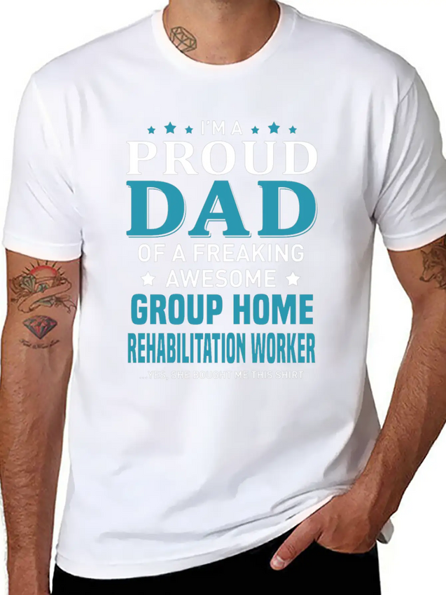 Group Home Rehabilitation Worker Lightweight Cotton T-Shirt – Daily Comfort Graphic Shirt