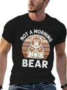 Grumpy Bear With Coffee Morning Mood Lightweight Cotton T-Shirt – Daily Comfort Graphic Shirt