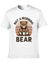 Grumpy Bear With Coffee Morning Mood Lightweight Cotton T-Shirt – Daily Comfort Graphic Shirt