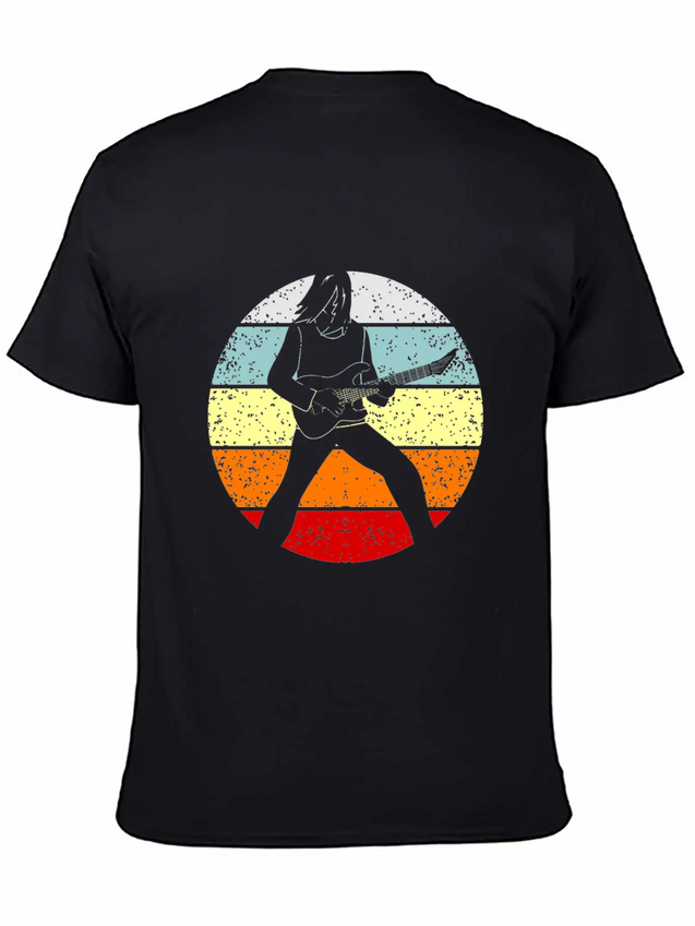 Guitar Lightweight Cotton T-Shirt – Daily Comfort Graphic Shirt