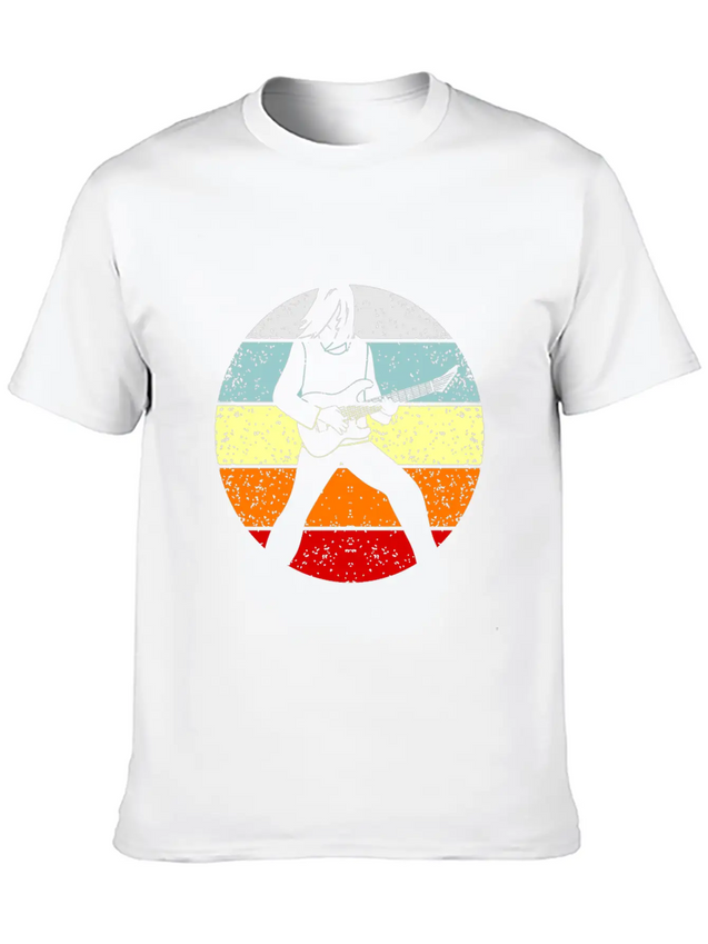Guitar Lightweight Cotton T-Shirt – Daily Comfort Graphic Shirt