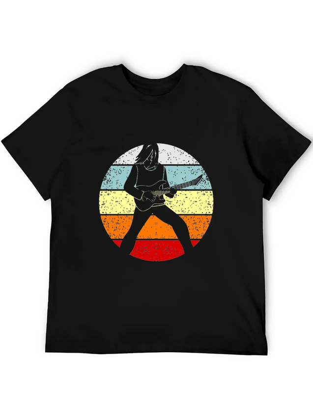 Guitar Lightweight Cotton T-Shirt – Daily Comfort Graphic Shirt