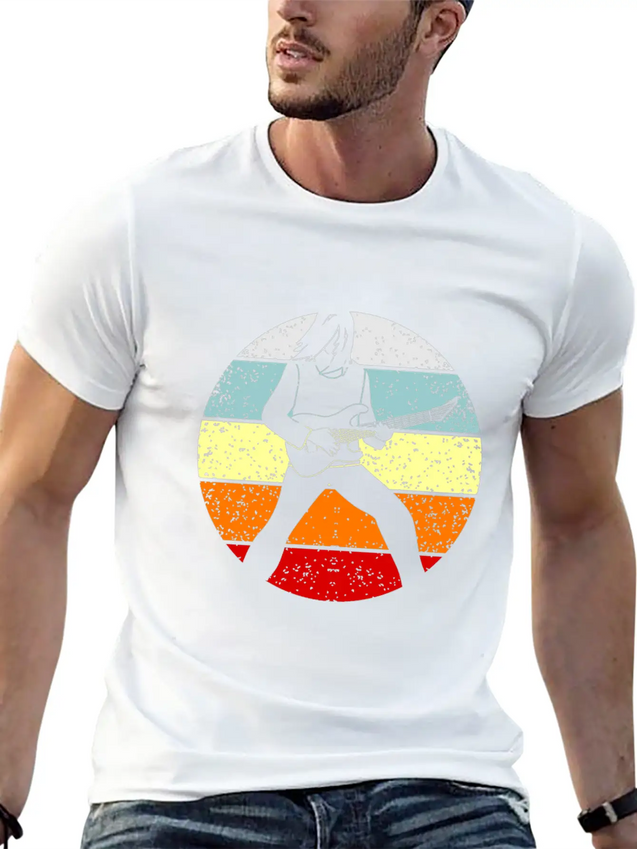 Guitar Lightweight Cotton T-Shirt – Daily Comfort Graphic Shirt