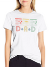 Guitarist Fathers Day Best Dad D A D Chord S Lightweight Cotton T-Shirt – Daily Comfort Graphic Shirt