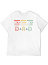 Guitarist Fathers Day Best Dad D A D Chord S Lightweight Cotton T-Shirt – Daily Comfort Graphic Shirt
