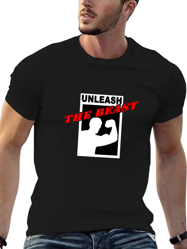 Gym Gym Gym Lightweight Cotton T-Shirt – Daily Comfort Graphic Shirt