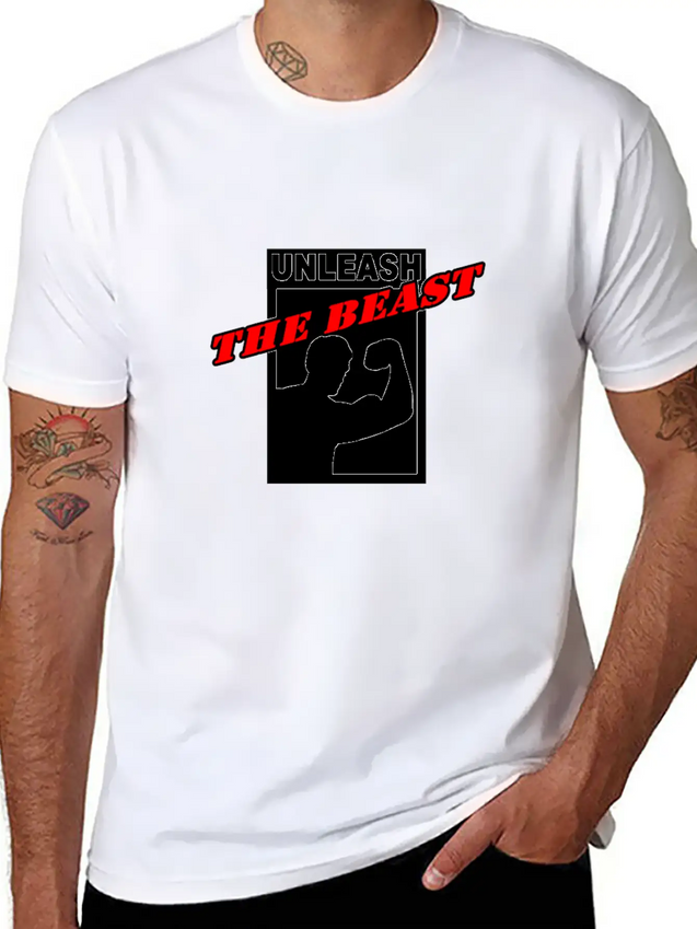Gym Gym Gym Lightweight Cotton T-Shirt – Daily Comfort Graphic Shirt