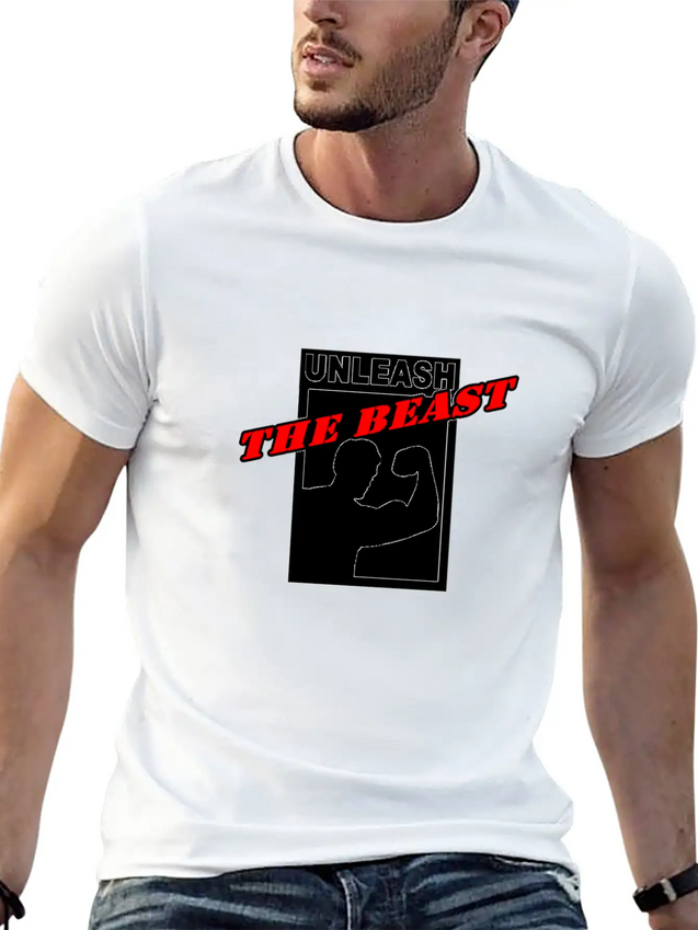 Gym Gym Gym Lightweight Cotton T-Shirt – Daily Comfort Graphic Shirt