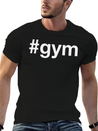 GYM Hashtag Fitness Powerlifting Weightlifting Lightweight Cotton T-Shirt – Daily Comfort Graphic Shirt