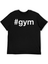 GYM Hashtag Fitness Powerlifting Weightlifting Lightweight Cotton T-Shirt – Daily Comfort Graphic Shirt
