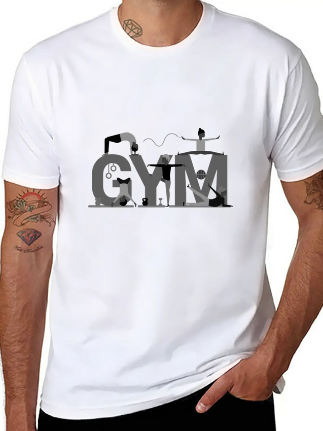 Gym Lightweight Cotton T-Shirt – Daily Comfort Graphic Shirt
