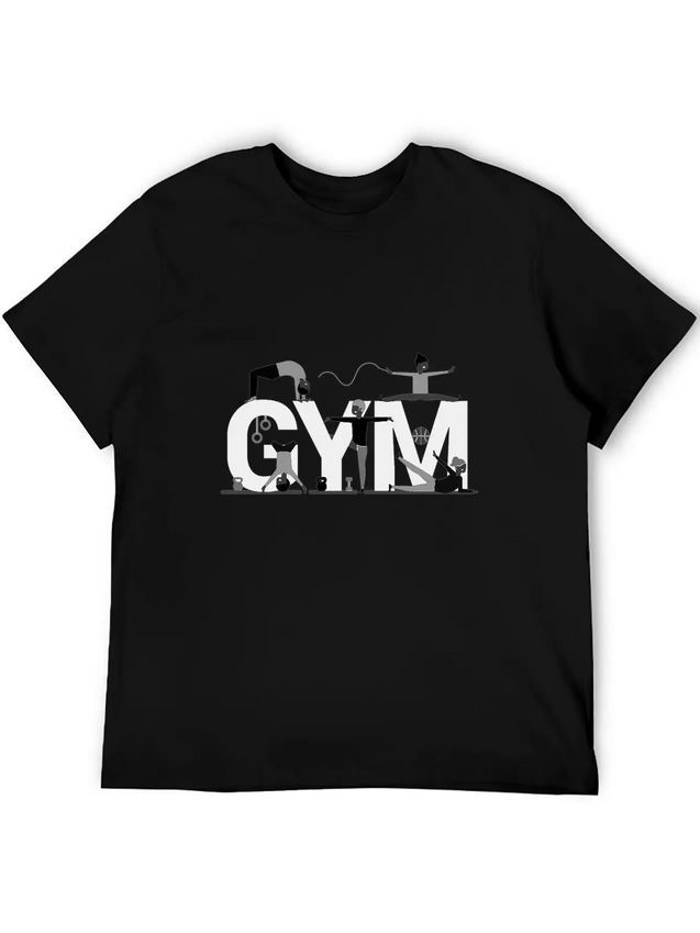 Gym Lightweight Cotton T-Shirt – Daily Comfort Graphic Shirt