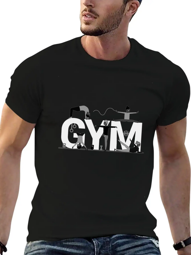 Gym Lightweight Cotton T-Shirt – Daily Comfort Graphic Shirt