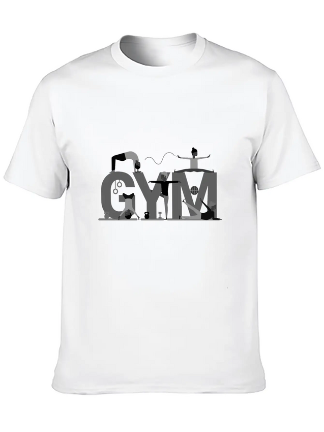 Gym Lightweight Cotton T-Shirt – Daily Comfort Graphic Shirt