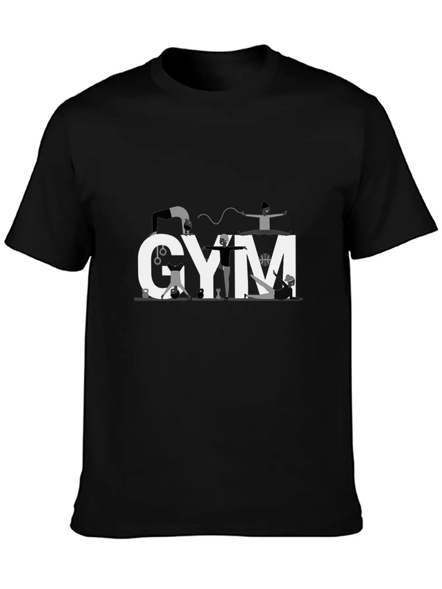 Gym Lightweight Cotton T-Shirt – Daily Comfort Graphic Shirt