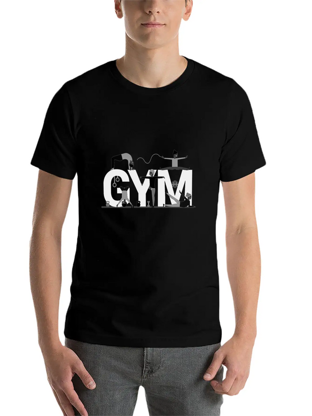 Gym Lightweight Cotton T-Shirt – Daily Comfort Graphic Shirt