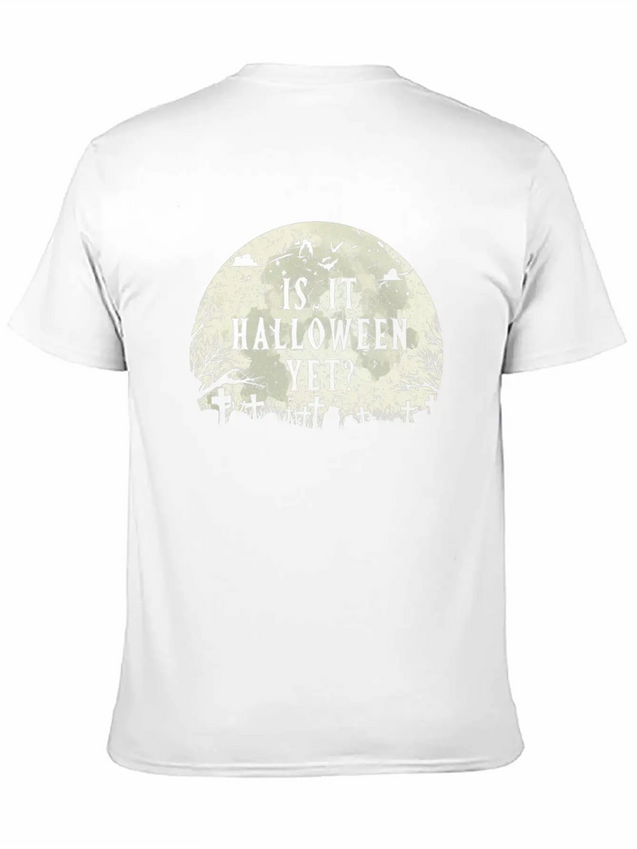 Halloween Anticipation Lightweight Cotton T-Shirt – Daily Comfort Graphic Shirt