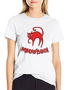 Halloween Fear Horror Spooky Cat Scary Lightweight Cotton T-Shirt – Daily Comfort Graphic Shirt
