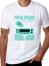 Ham Radio The First Social Media Operator Amateur Lightweight Cotton T-Shirt – Daily Comfort Graphic Shirt