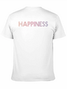 HAPPINESS GRADIENT RED DARK Lightweight Cotton T-Shirt – Daily Comfort Graphic Shirt