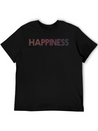 HAPPINESS GRADIENT RED DARK Lightweight Cotton T-Shirt – Daily Comfort Graphic Shirt