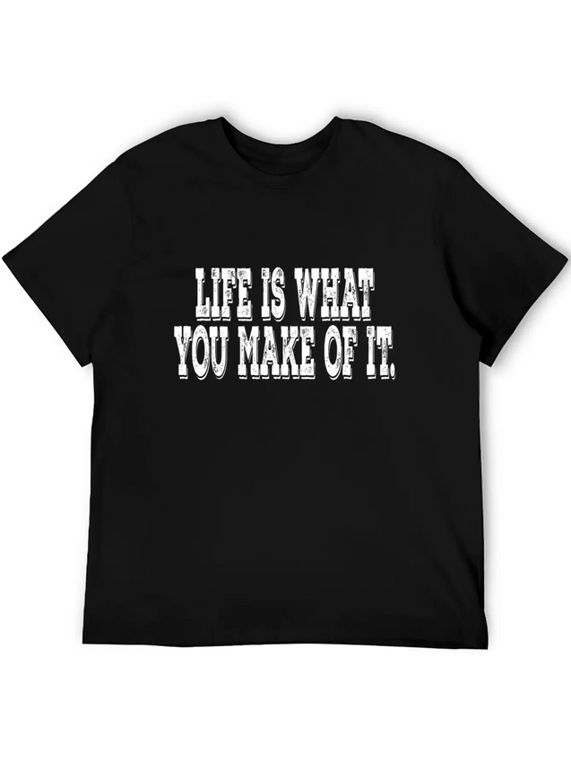 Happy Life Positive Mindset Self Confidence Lightweight Cotton T-Shirt – Daily Comfort Graphic Shirt