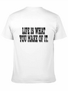 Happy Life Positive Mindset Self Confidence Lightweight Cotton T-Shirt – Daily Comfort Graphic Shirt