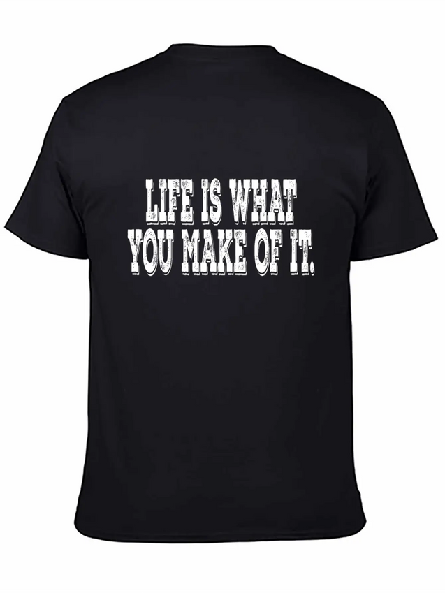 Happy Life Positive Mindset Self Confidence Lightweight Cotton T-Shirt – Daily Comfort Graphic Shirt