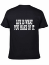 Happy Life Positive Mindset Self Confidence Lightweight Cotton T-Shirt – Daily Comfort Graphic Shirt