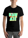 Hawaii Lettering | Orchids Flowers USA Lightweight Cotton T-Shirt – Daily Comfort Graphic Shirt