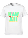 Hawaii Lettering | Orchids Flowers USA Lightweight Cotton T-Shirt – Daily Comfort Graphic Shirt