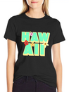 Hawaii Lettering | Orchids Flowers USA Lightweight Cotton T-Shirt – Daily Comfort Graphic Shirt