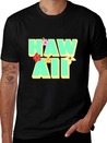 Hawaii Lettering | Orchids Flowers USA Lightweight Cotton T-Shirt – Daily Comfort Graphic Shirt