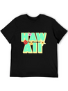 Hawaii Lettering | Orchids Flowers USA Lightweight Cotton T-Shirt – Daily Comfort Graphic Shirt