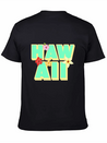 Hawaii Lettering | Orchids Flowers USA Lightweight Cotton T-Shirt – Daily Comfort Graphic Shirt