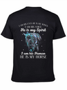 He Is My Horse Great Gift For Horse Lovers Lightweight Cotton T-Shirt – Daily Comfort Graphic Shirt