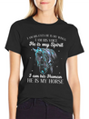 He Is My Horse Great Gift For Horse Lovers Lightweight Cotton T-Shirt – Daily Comfort Graphic Shirt