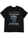 He Is My Horse Great Gift For Horse Lovers Lightweight Cotton T-Shirt – Daily Comfort Graphic Shirt