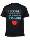 Heart Attack Survivor Heart Surgery Lightweight Cotton T-Shirt – Daily Comfort Graphic Shirt