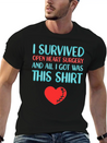 Heart Attack Survivor Heart Surgery Lightweight Cotton T-Shirt – Daily Comfort Graphic Shirt