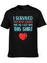 Heart Attack Survivor Heart Surgery Lightweight Cotton T-Shirt – Daily Comfort Graphic Shirt
