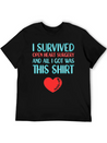 Heart Attack Survivor Heart Surgery Lightweight Cotton T-Shirt – Daily Comfort Graphic Shirt