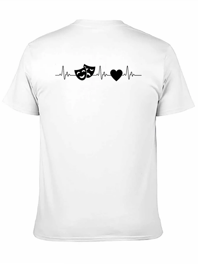 Heart Beat Theatre Lightweight Cotton T-Shirt – Daily Comfort Graphic Shirt